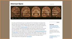 Desktop Screenshot of americanoperatheater.org